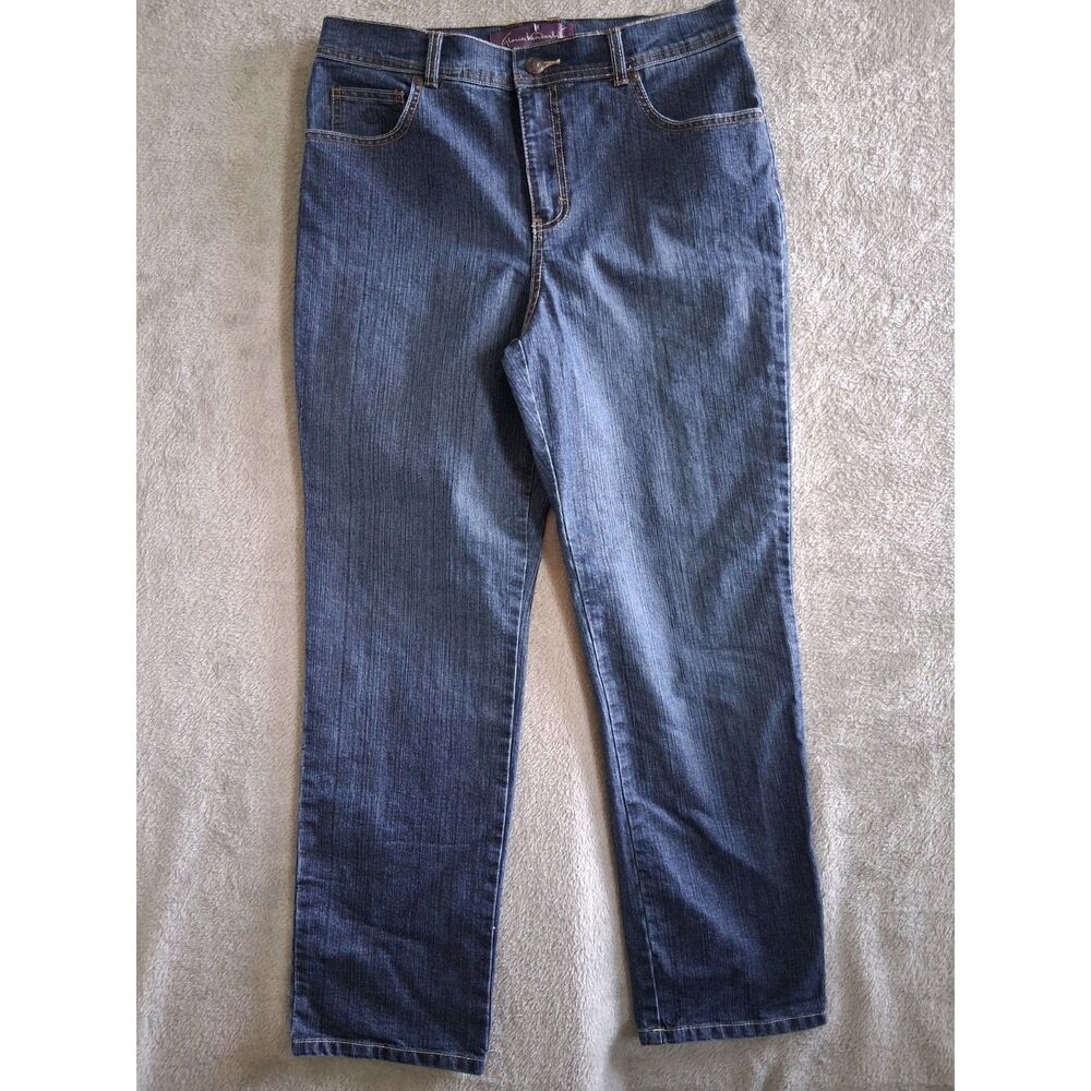 Gloria Vanderbilt Amanda Jeans Sz 12P 32 x 27 Straight Leg‎ Medium Blue Wash